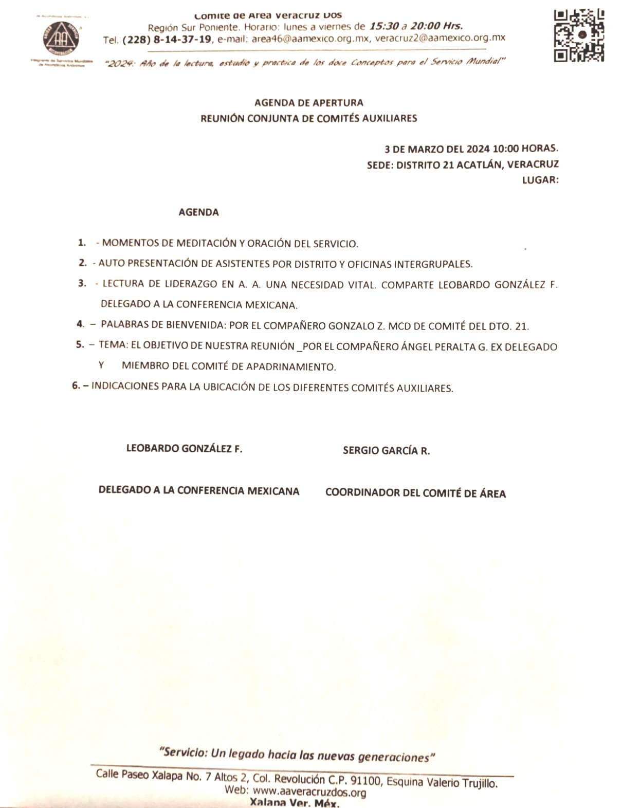 agenda ver agenda